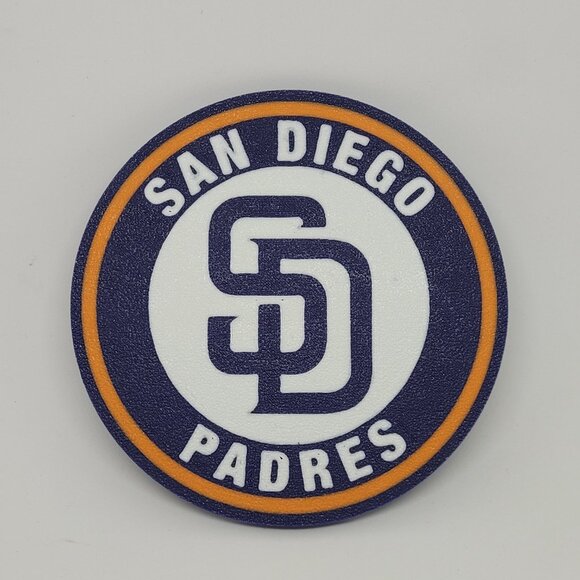 San Diego Padres Coaster Set - 3D Printed - (Set of 4) - Picture 2 of 5